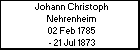 Johann Christoph Nehrenheim