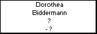 Dorothea Biddermann