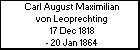 Carl August Maximilian von Leoprechting