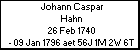 Johann Caspar Hahn