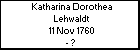 Katharina Dorothea Lehwaldt
